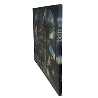 LED Lighted Creepy Haunted House Halloween Canvas Wall Art