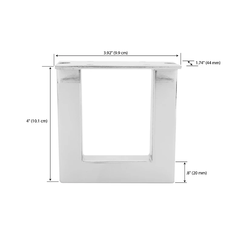 Dritz® Home Nickel Industrial Metal Legs, 2 Count