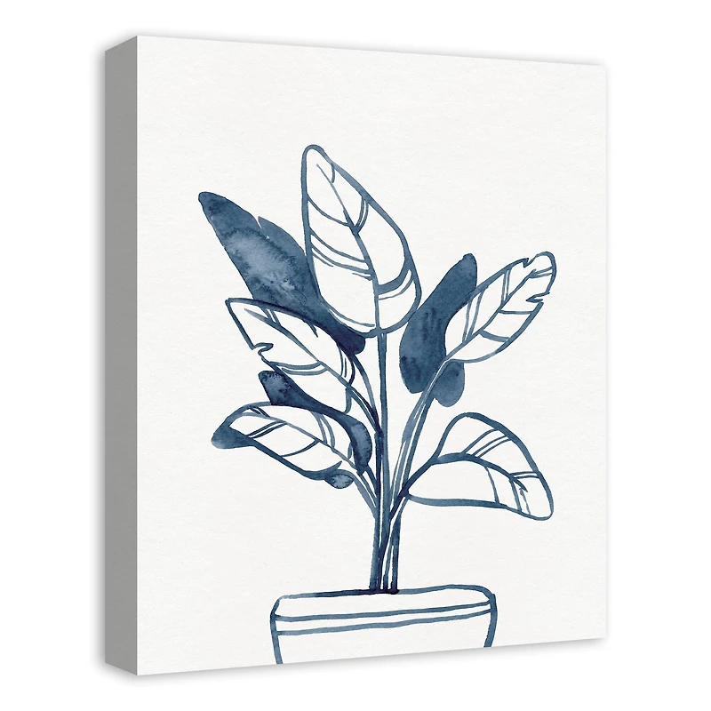 Indigo Palms 16" x 20" Canvas Wall Art