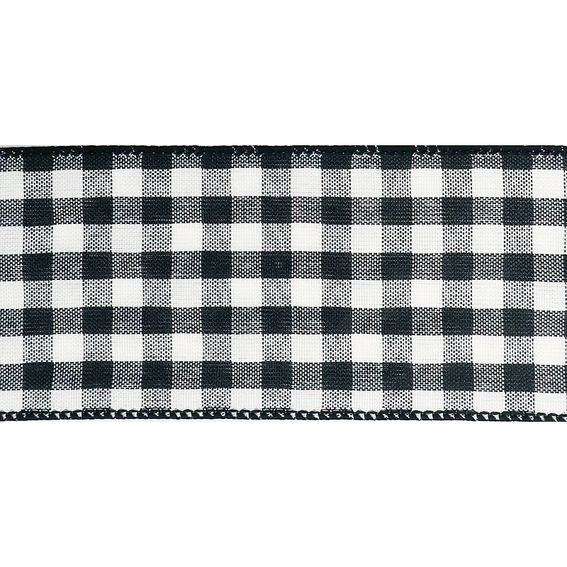 2.5" x 25ft. Wired Gingham Ribbon by Celebrate It