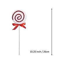 10.25" Red & White Lollipop Pick by Ashland®