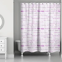 Easter Stuff Purples Shower Curtain 71" x 74" Shower Curtain