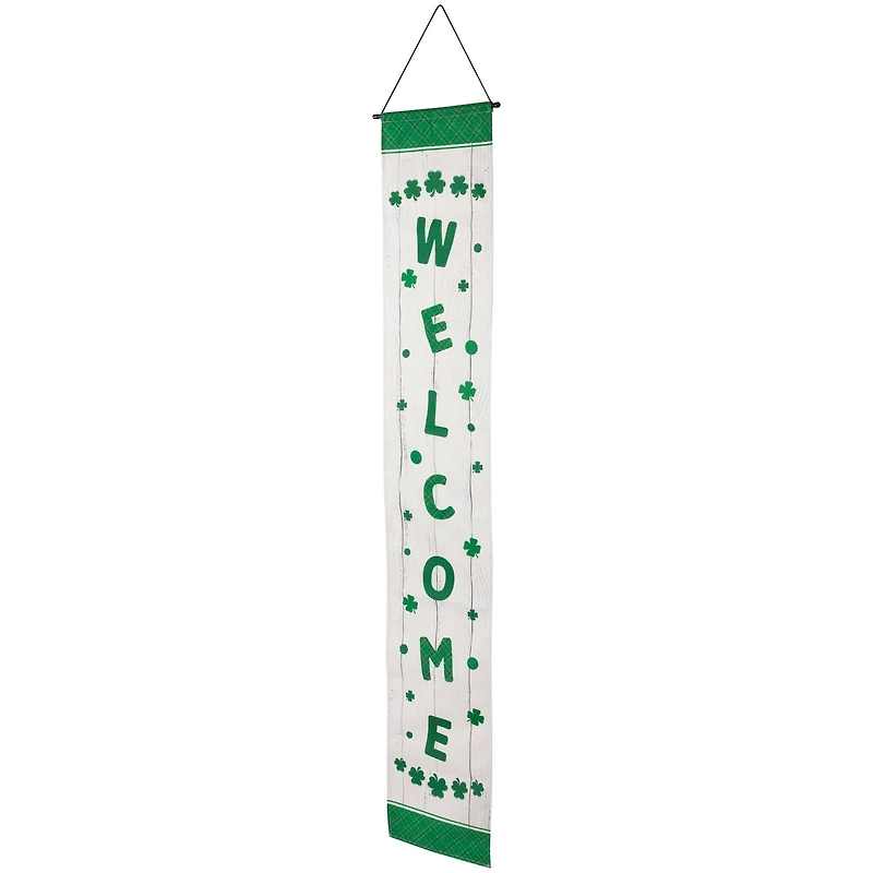 71" Welcome St. Patrick's Day Porch Door Hanging Banner Set