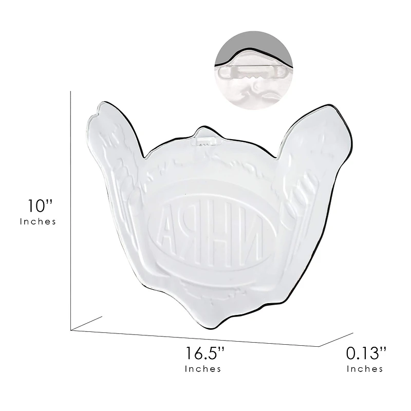 NHRA® Flames Logo Embossed Shaped Metal Wall Sign