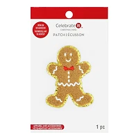 Gingerbread Cookie Iron-On & Adhesive Patch by Celebrate It™