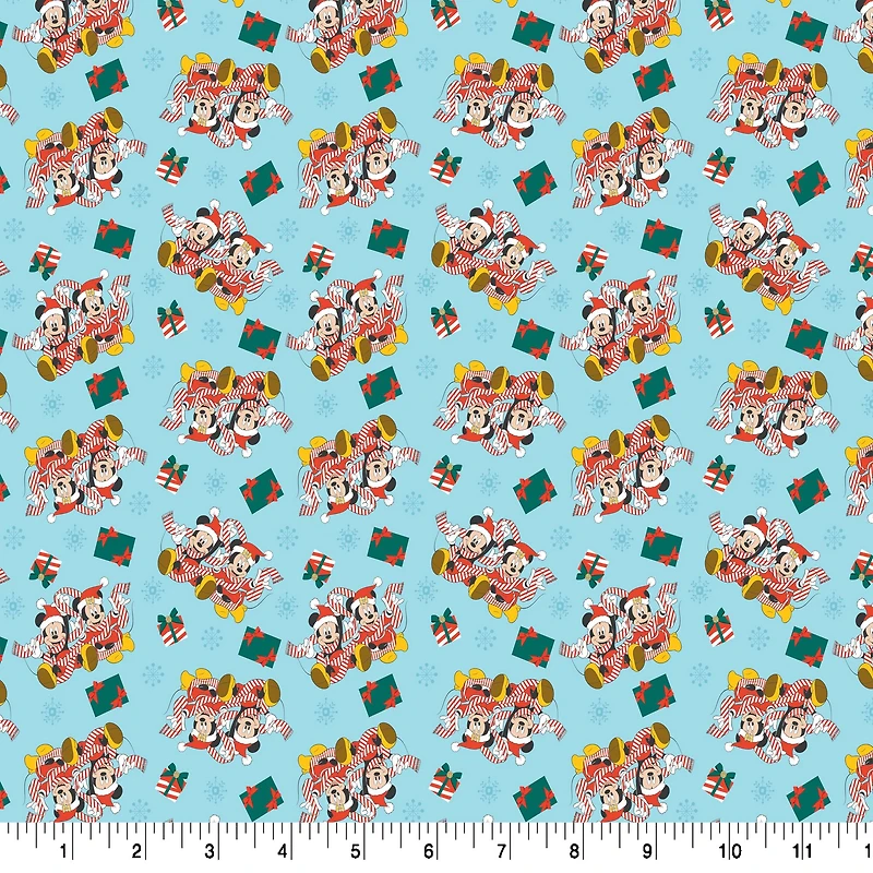 Disney® Mickey & Friends Christmas Gifts Cotton Fabric 