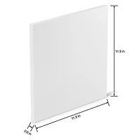 12 Pack: FloraCraft® SmoothFōM® 12" x 12" x 5/8" White Foam Block