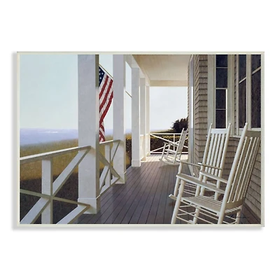 Stupell Industries Americana Rocking Chair Cape Porch Wall Plaque