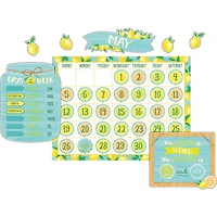 Teacher Created Resources Lemon Zest Calendar Bulletin Board Set, 2ct.