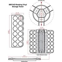 ArtBin® Rotating Vinyl Storage Tower