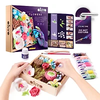 OKTO DIY Wood & Craft Romance Flowers Clay Kit