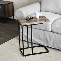 Household Essentials Jamestown Extendable C-Shaped End Table