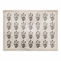 Boho Floral Pattern 18" x 14" Cotton Twill Placemat