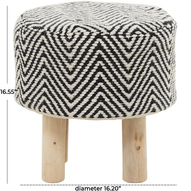 Wood Bohemian Stool