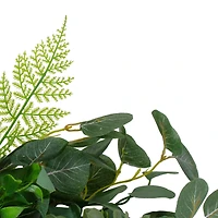 24" Green Mixed Foliage Artificial Spring Wreath