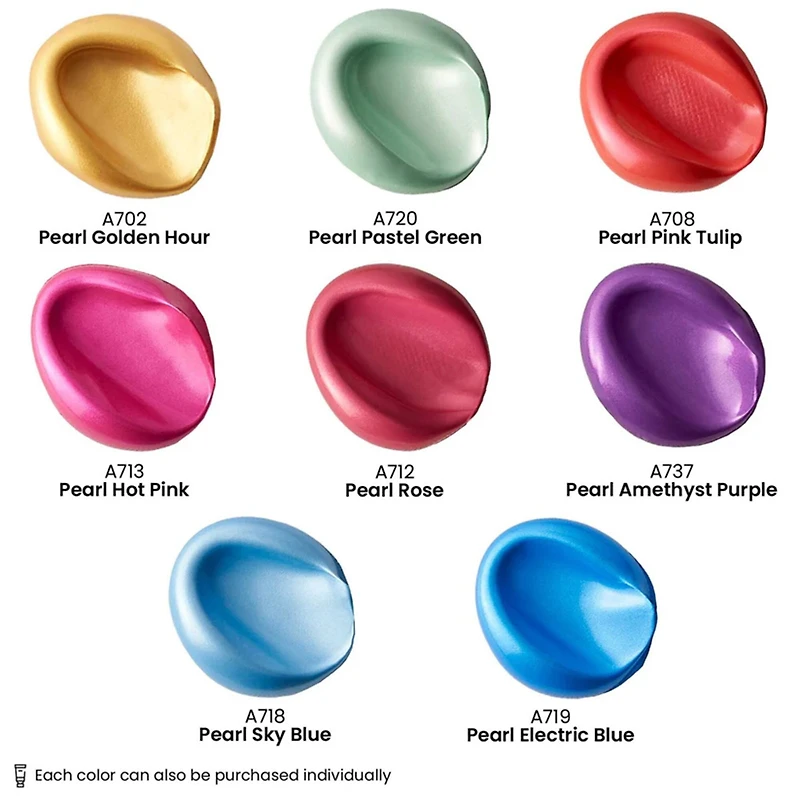 Arteza® Jewel Tones Metallic Acrylic Paint Set