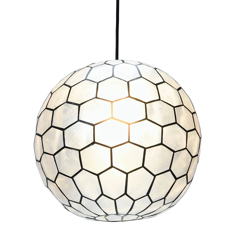 Hello Honey® Capiz Honeycomb Ceiling Light