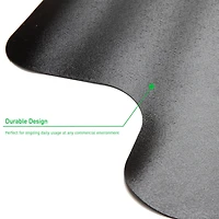 Mind Reader Black Office Chair Mat for Hardwood Floors