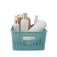Simplify Small Herringbone Storage Basket
