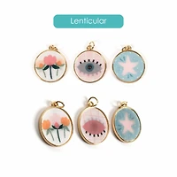 Round Lenticular Charm Set by Bead Landing™