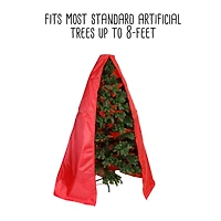Honey Can Do 8ft. Red Upright Christmas Tree Storage Bag