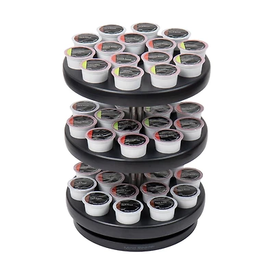 Mind Reader Anchor Collection 3-Tier Black Single Serve Pod Carousel