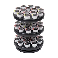 Mind Reader Anchor Collection 3-Tier Black Single Serve Pod Carousel