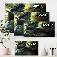 Designart - Old Watermill In Nature Landscape