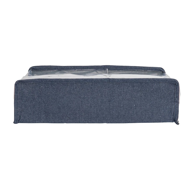 Household Essentials 16" Denim Blue Under the Bed Zippered Sweater Storage Bag, 3ct.