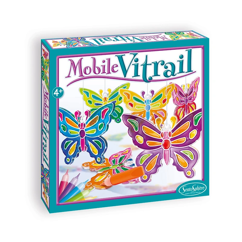Mobile Vitrail - Crystal Butterflies
