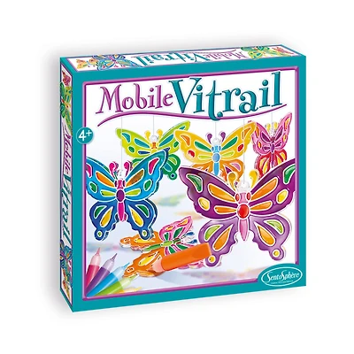 Mobile Vitrail - Crystal Butterflies