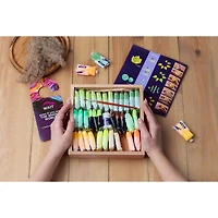 OKTO DIY Wood & Craft Energy Succulents Clay Kit