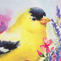 18" x 12.5" Welcome Yellow Finch Spring Outdoor Garden Flag 