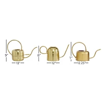Gold Metal Glam Watering Can Set