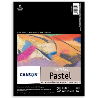Canson® Mi-Teintes® Assorted Colors Pastel Paper Pad