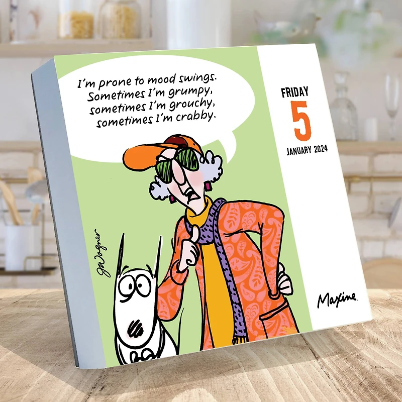 TF Publishing 2024 Maxine Daily Desktop Calendar