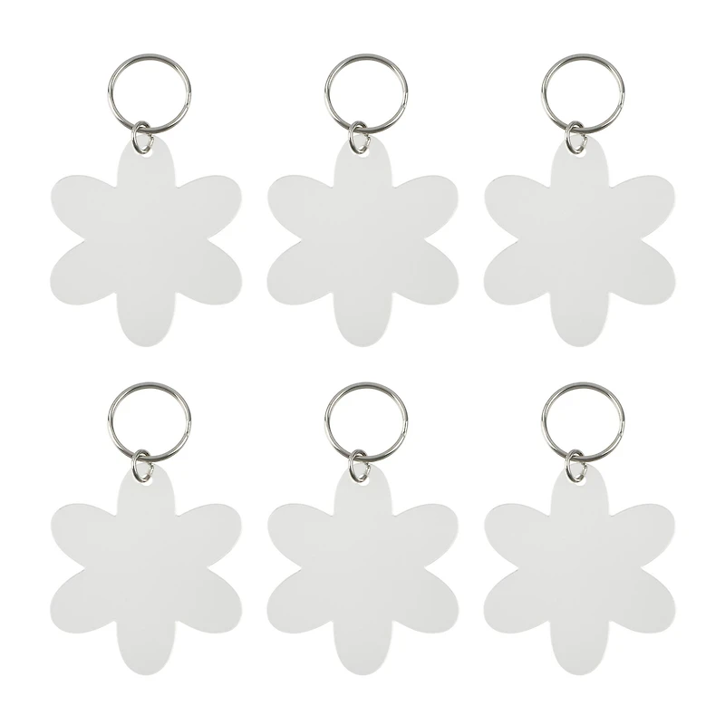 2.5" Flower Acrylic Keychains, 6ct. by Make Market®