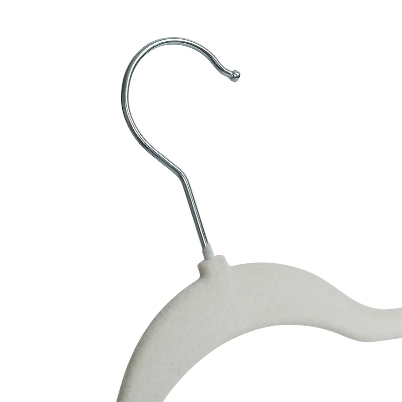 Honey Can Do White Slim-Profile Non-Slip Velvet Hangers