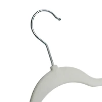 Honey Can Do White Slim-Profile Non-Slip Velvet Hangers