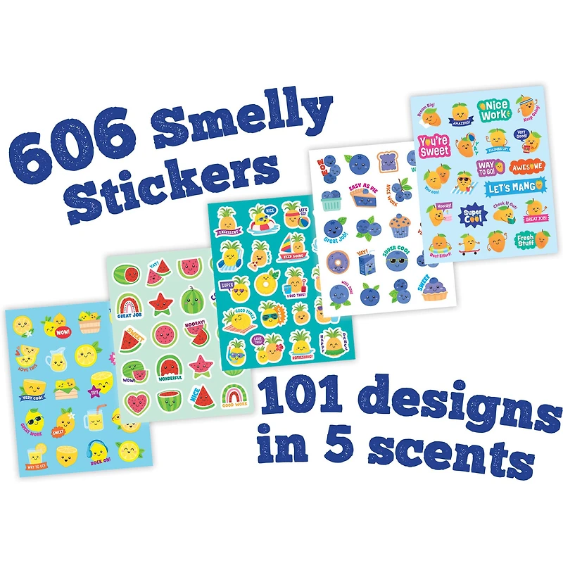 Teacher Created Resources® Fruit Smoothie Smelly Stickers, 606 Stickers