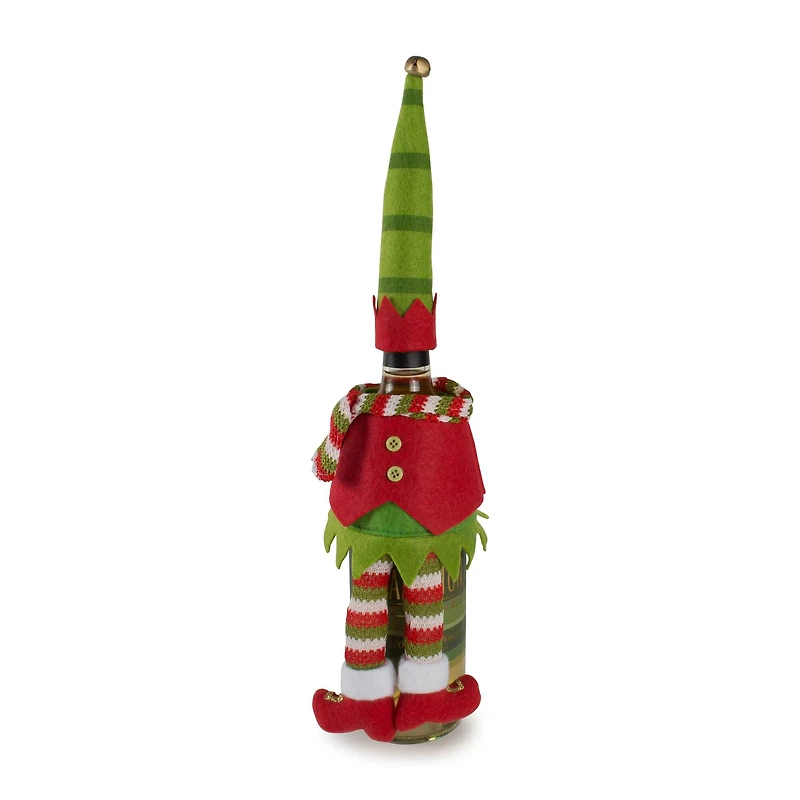 DII® Santa, Reindeer, and Elf Wine Bottle Outfits Set