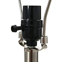 Hello Honey® 28" Silver Metallic Stoneware Table Lamp