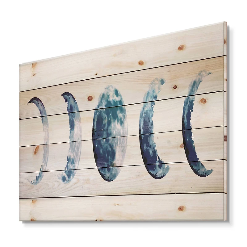 Designart - Magic Blue Moon Phases