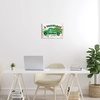 Stupell Industries Truckload Of Luck St Patrick's Day Farmhouse Wall Plaque Art