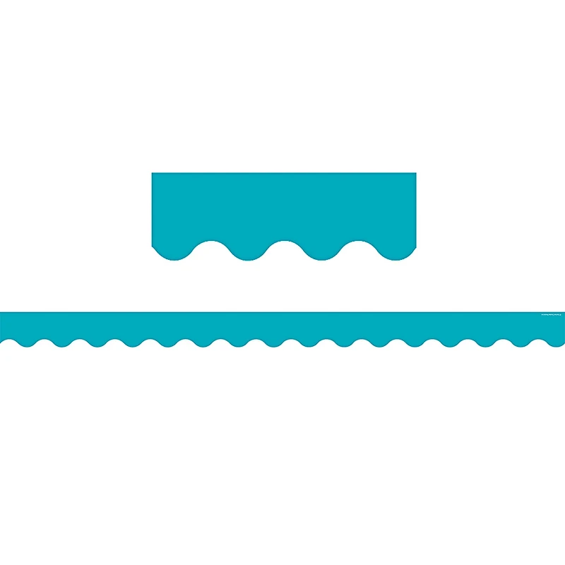 Teacher Created Resources® Teal Solid Scalloped Border Trim, 210ft.