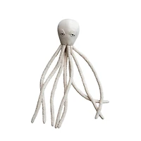 Hello Honey® White Cotton & Linen Octopus-Shaped Pillow