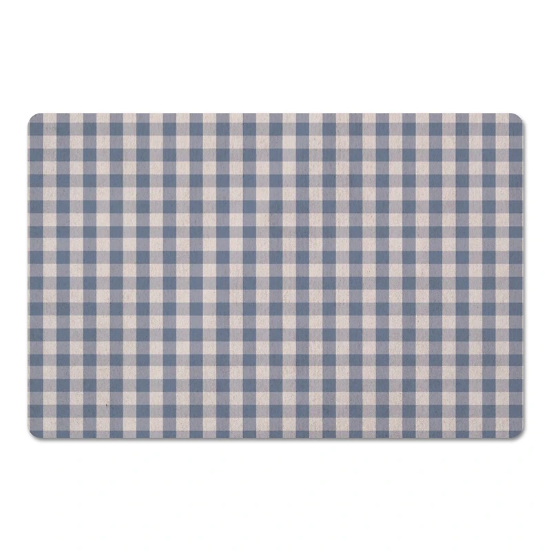 Plaid Floor Mat