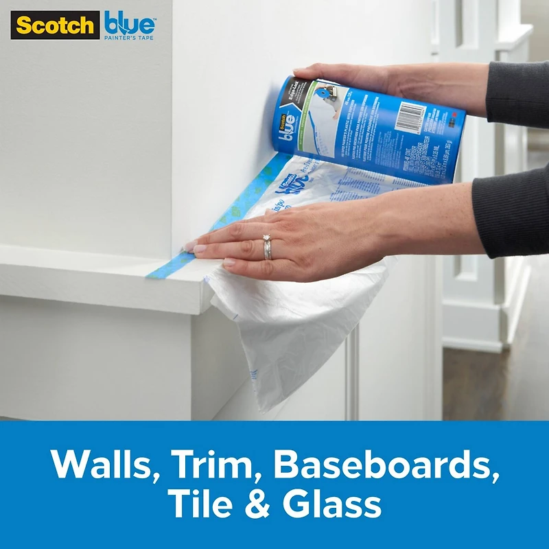 ScotchBlue™ 24" x 90ft. Painter's Tape & Plastic with Dispenser
