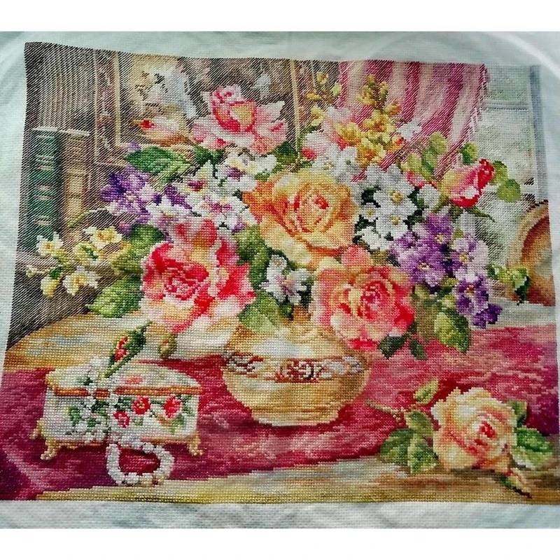 Alisa Roses In The Living Room Cross Stitch Kit