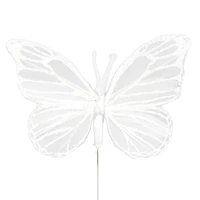 8 Packs: 5ct. (40 total) 4" White Feather Butterflies by Ashland®
